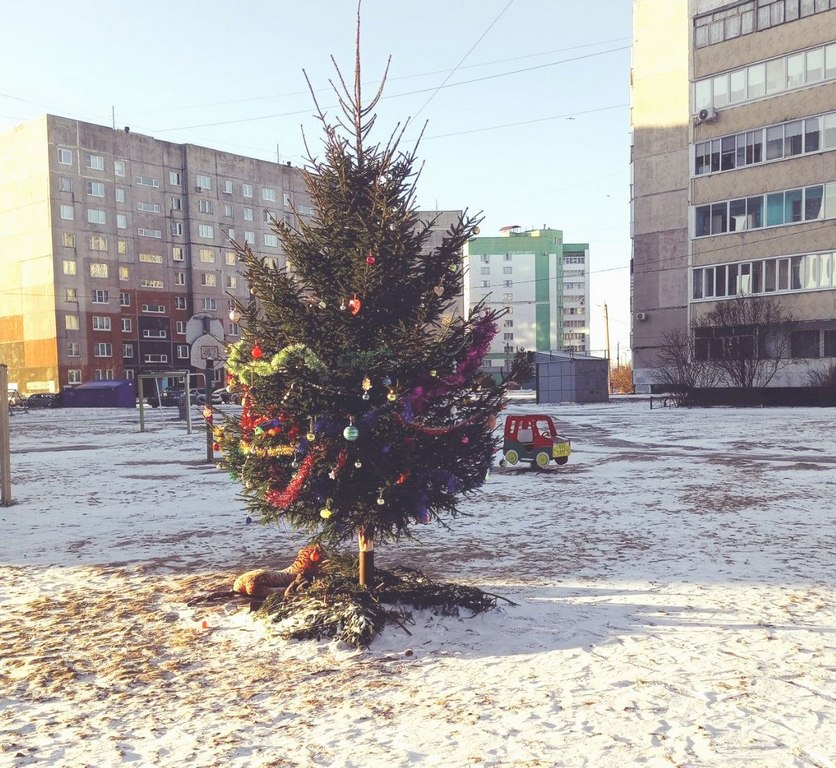 Новый год во дворе