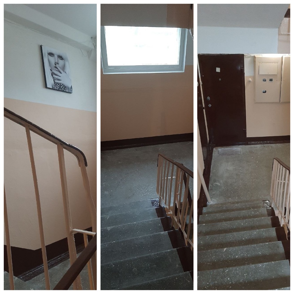 Интерьер подъезда после ремонта